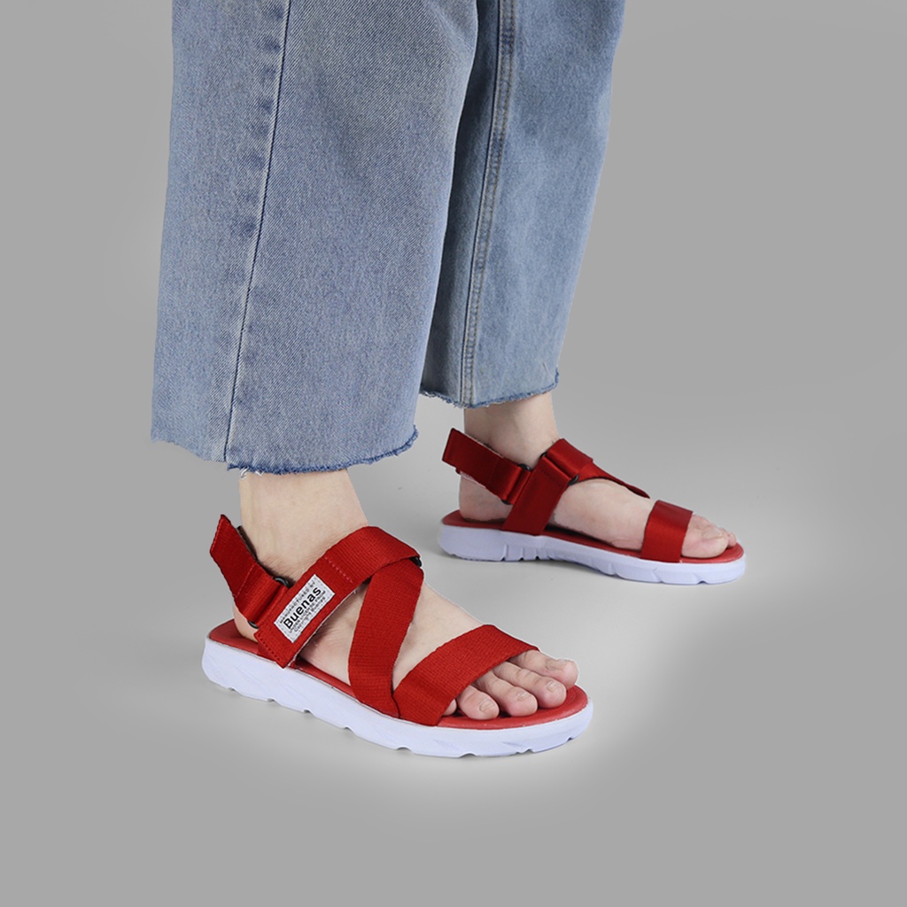 Giày Sandal Đi Học S7 - Buenas - xăng-đan dép nam nữ đế cao 3 phân giá rẽ chính hãng