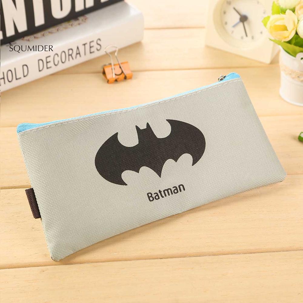 Túi Đựng Bút Chì In Hình Siêu Anh Hùng Batman Dễ Thương