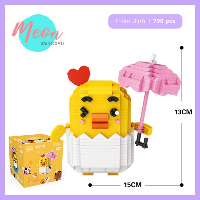 Xếp hình lego cung hoàng đạo - Miniblock zodiac cung Thiên Bình