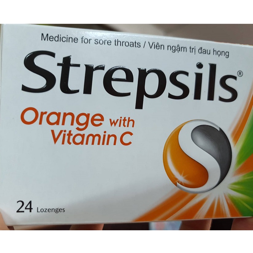 Viên ngậm Strepsils giảm đau họng khan tiếng - đủ mùi vị (hộp 24 viên) - Đông Anh Pharma