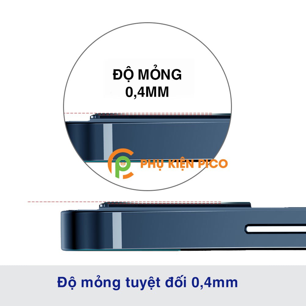 Cường lực mắt camera Iphone 12 Pro có viền kim loại nhiều màu bảo vệ mắt camera cho Iphone 12 Mini