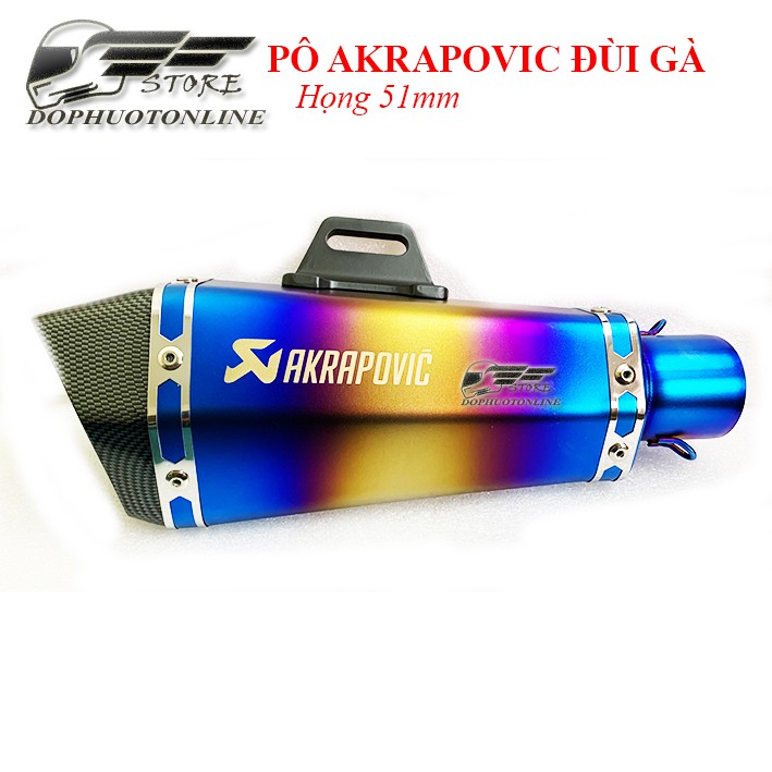 PÔ AKRAPOVIC TITAN - MÀU TITAN NỔI BẬT <DPOL>