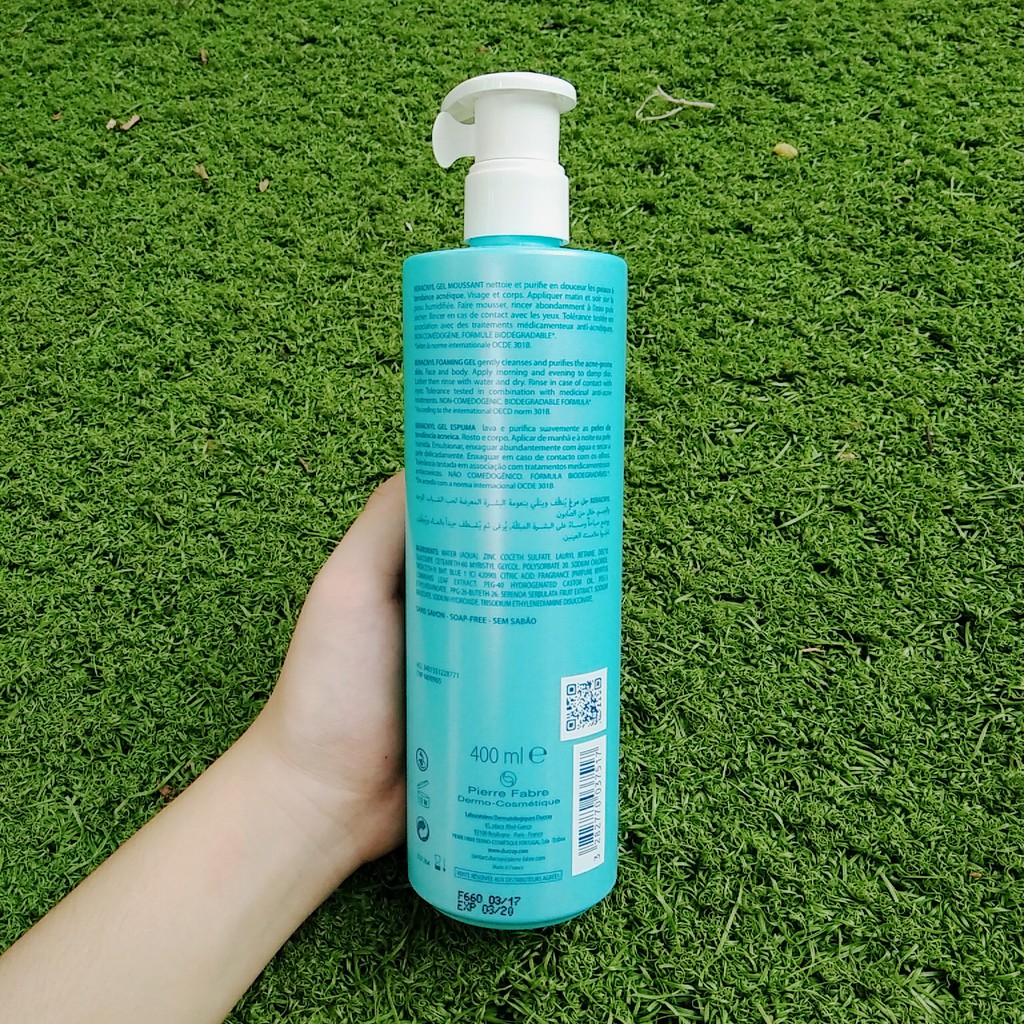 SỮA RỬA MẶT GIẢM MỤN GIẢM DẦU NHỜN DUCRAY KERACNYL GEL | BigBuy360 - bigbuy360.vn