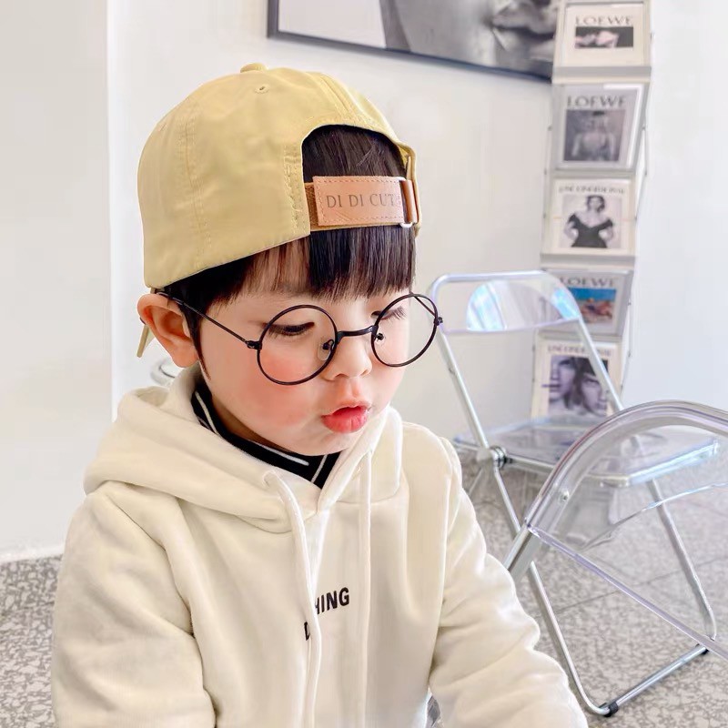 Nón lưỡi trai họa tiết chữ cái có dây đai điều chỉnh phong cách thời trang hàn quốc cho bé