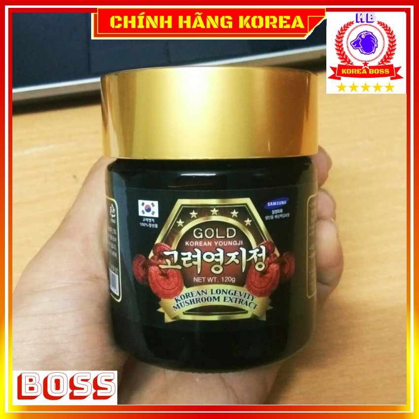 Cao Linh Chi Hộp Gỗ Đen Hàn Quốc, Hộp 3 lọ x 120g