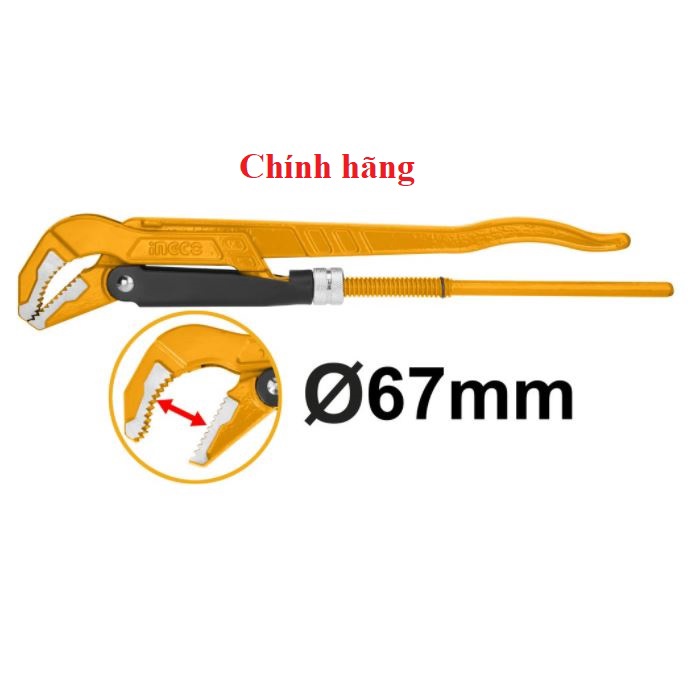 ĐỒ NGHỀ INGCO Mỏ lết 45 độ theo CN nặng của Thụy Điển 50mm HPW04023 (Cam kết Chính Hãng 100%)