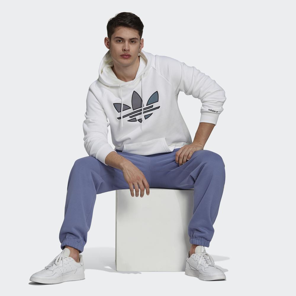 Áo Hoodie adidas ORIGINALS Nam Áo Hoodie Ba Lá Cắt Mảnh Adicolor Màu trắng H41404