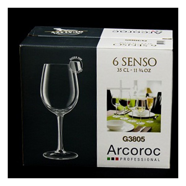 Bộ 6 Ly rượu Luminarc Senso Arcoroc 350ml