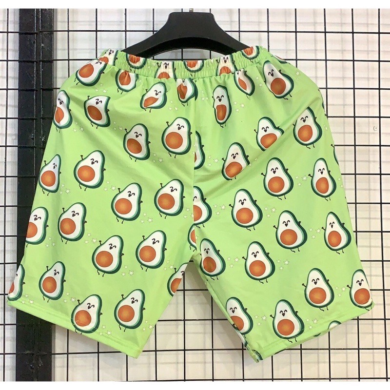 Quần đùi nam nữ họa tiết hoạt hình, quần short unisex freesize thun lạnh thoáng mát CHILL SHOP | BigBuy360 - bigbuy360.vn