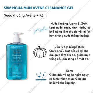 SỮA RỬA MẶT AVENE CHO DA DẦU - MỤN NỘI ĐỊA PHÁP 400ML