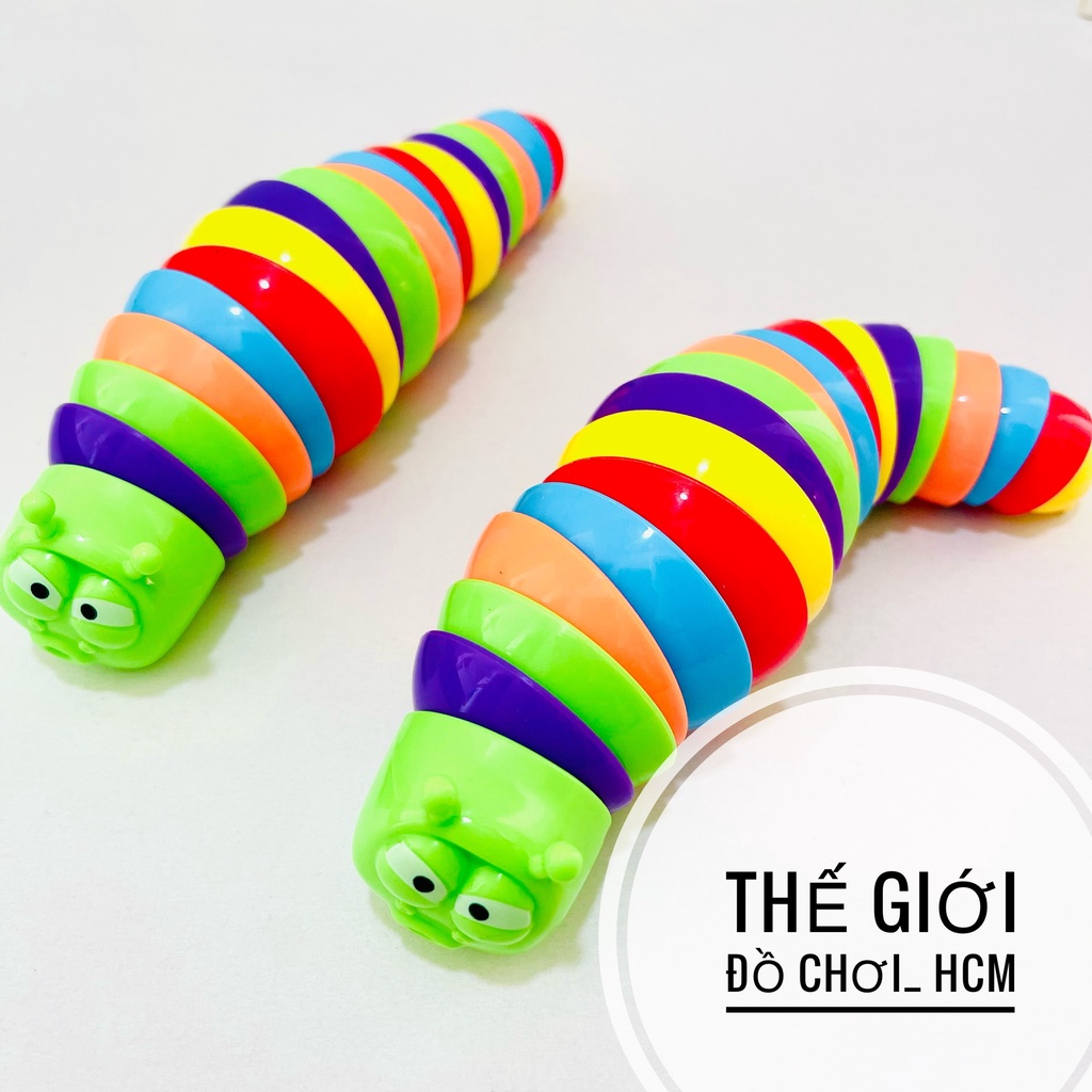 [HOT] Đồ Chơi Sâu Tiktok Con Sâu Vui Nhộn Nhiều Màu Ngộ Nghĩnh Xoay 360 Đồ Chơi Hot Tiktok Xả Stress
