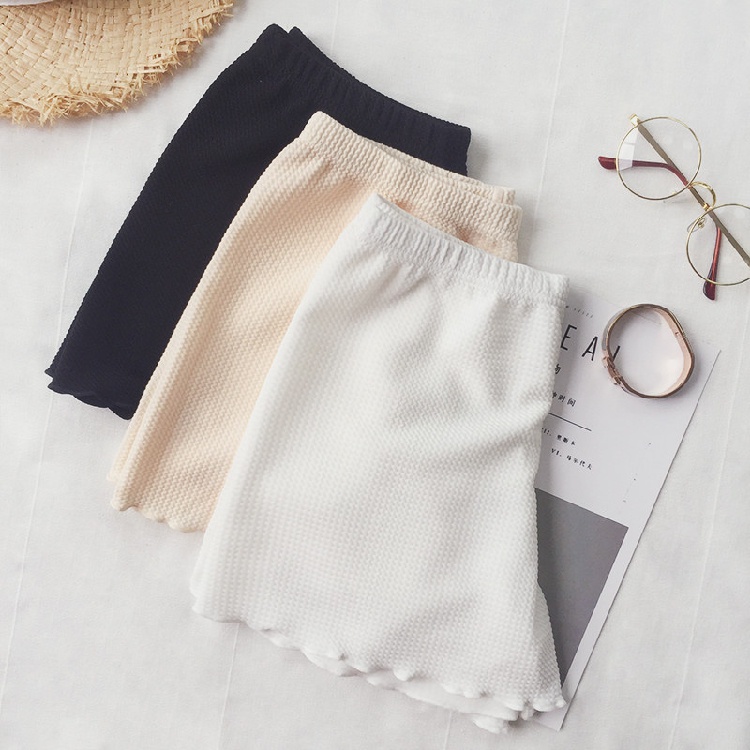Quần short an toàn mặc váy XIAOZHAINV vải lụa lạnh mỏng không đường may cho nữ 3 màu tùy chọn