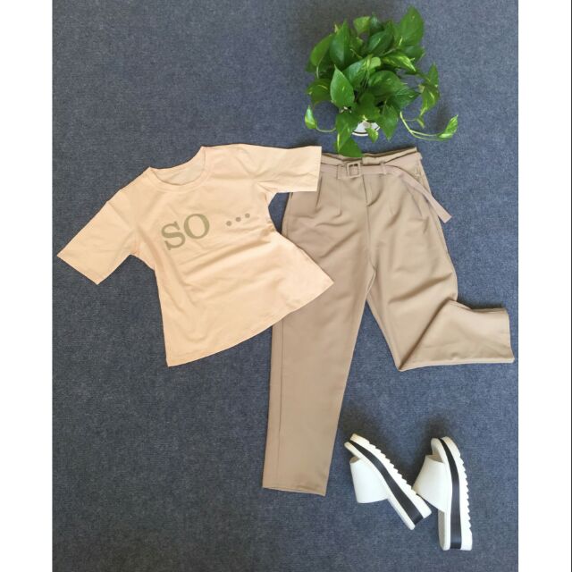 Set bộ chữ so quần baggy