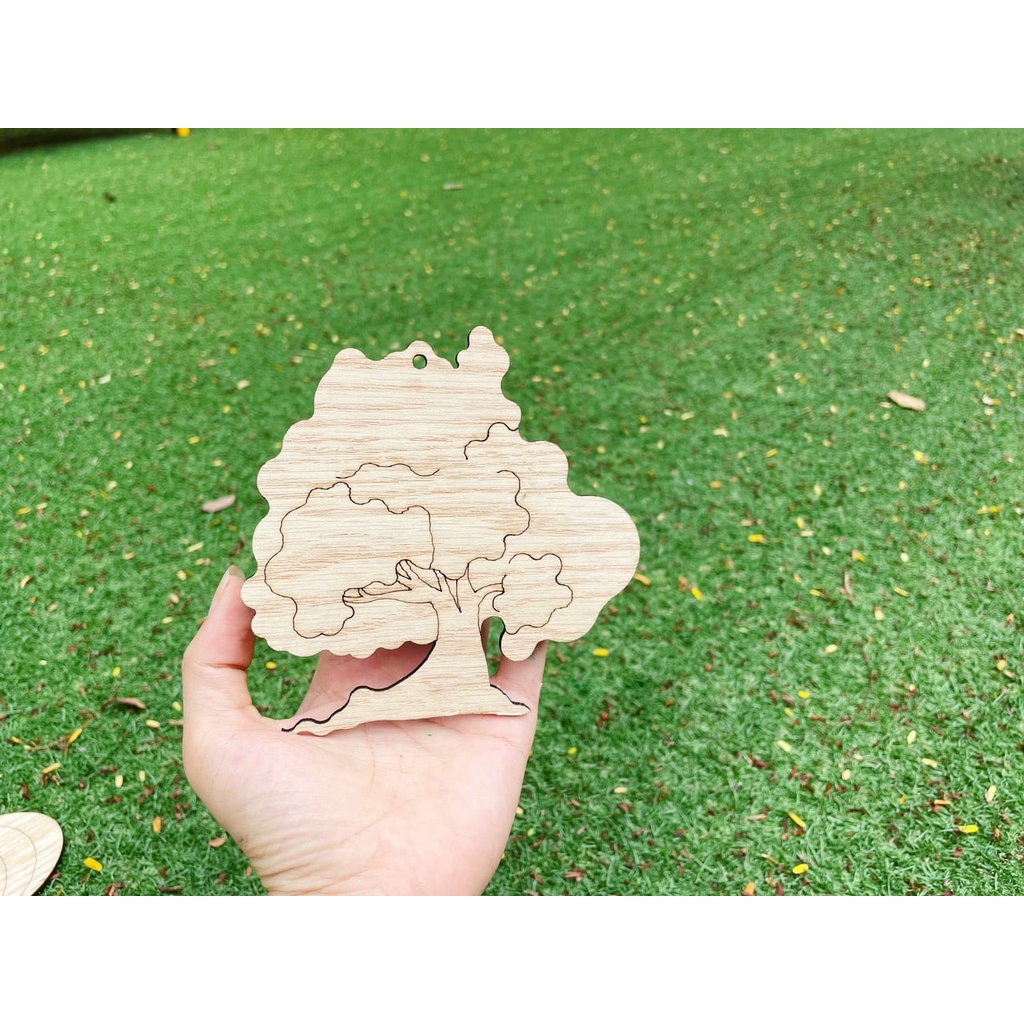 Set tô màu chủ đề Trung Thu bằng gỗ đồ chơi gỗ tô màu cho bé thỏa sức sáng tạo làm quà tặng