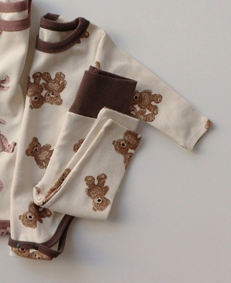 Bộ Đồ Tay Dài Họa Tiết Thỏ Đáng Yêu Dành Cho Các Bé