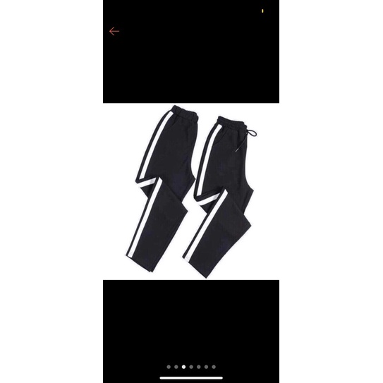 Quần dài thể thao Forgirl line trắng năng động dáng xuông