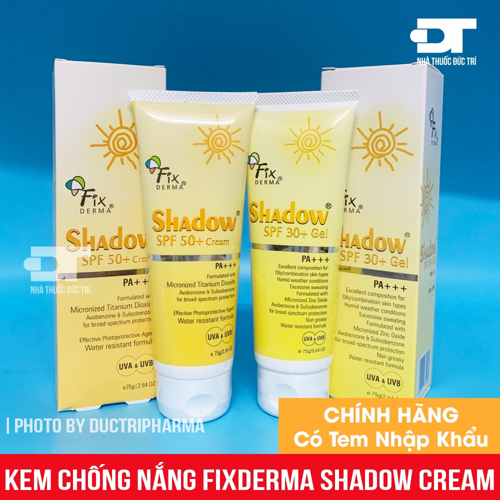 Kem Chống Nắng FixDerma Shadow Cream SPF 50+/ SPF 30+ 75g