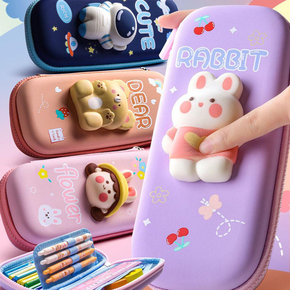 Túi Đựng Bút 3D Họa Tiết Hoạt Hình Dễ Thương Cho Bé