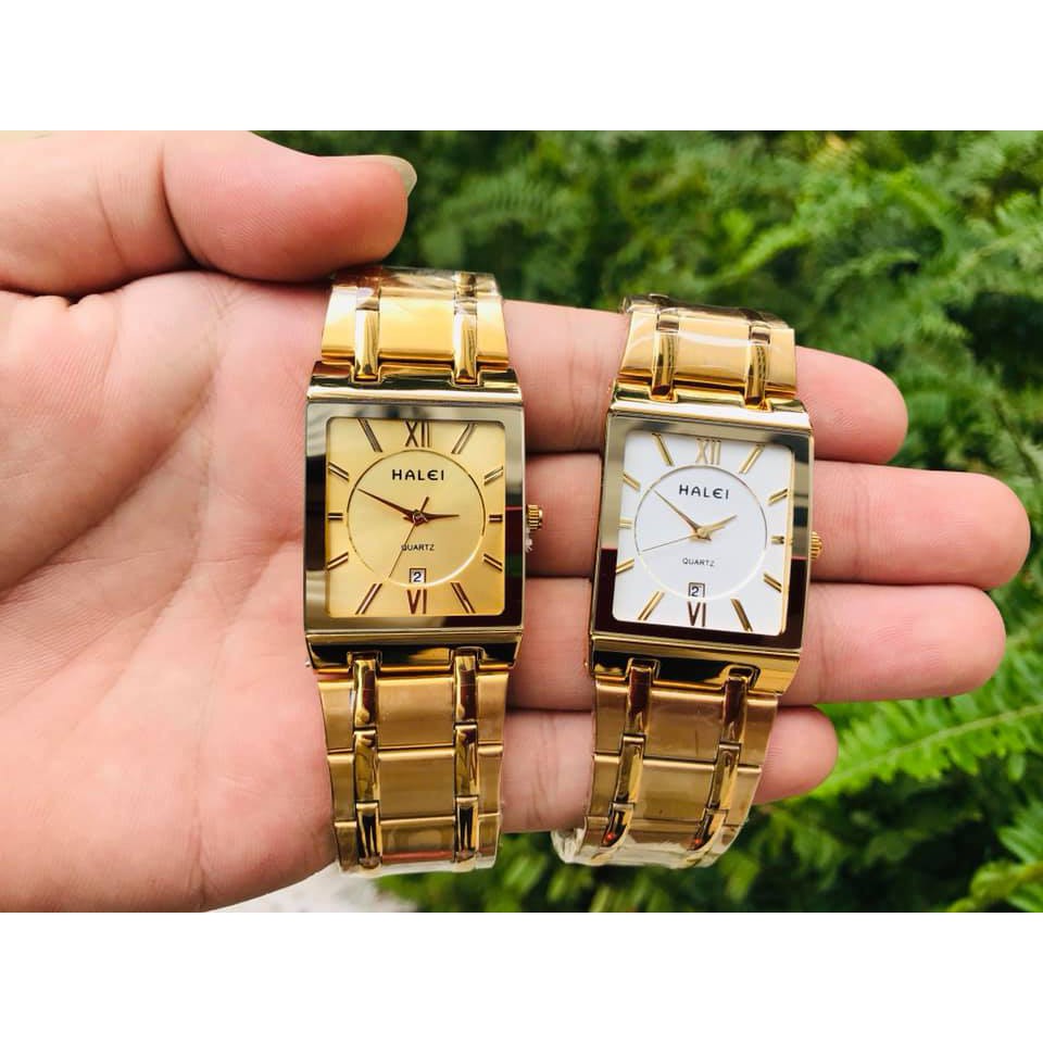 Đồng Hồ Nam HALEI H2 Khung Thép Mạ Vàng Cao Cấp Mặt Vuông Lịch Lãm  Sang Trọng Chống Nước Chống Xước Hiệu Quả | BigBuy360 - bigbuy360.vn