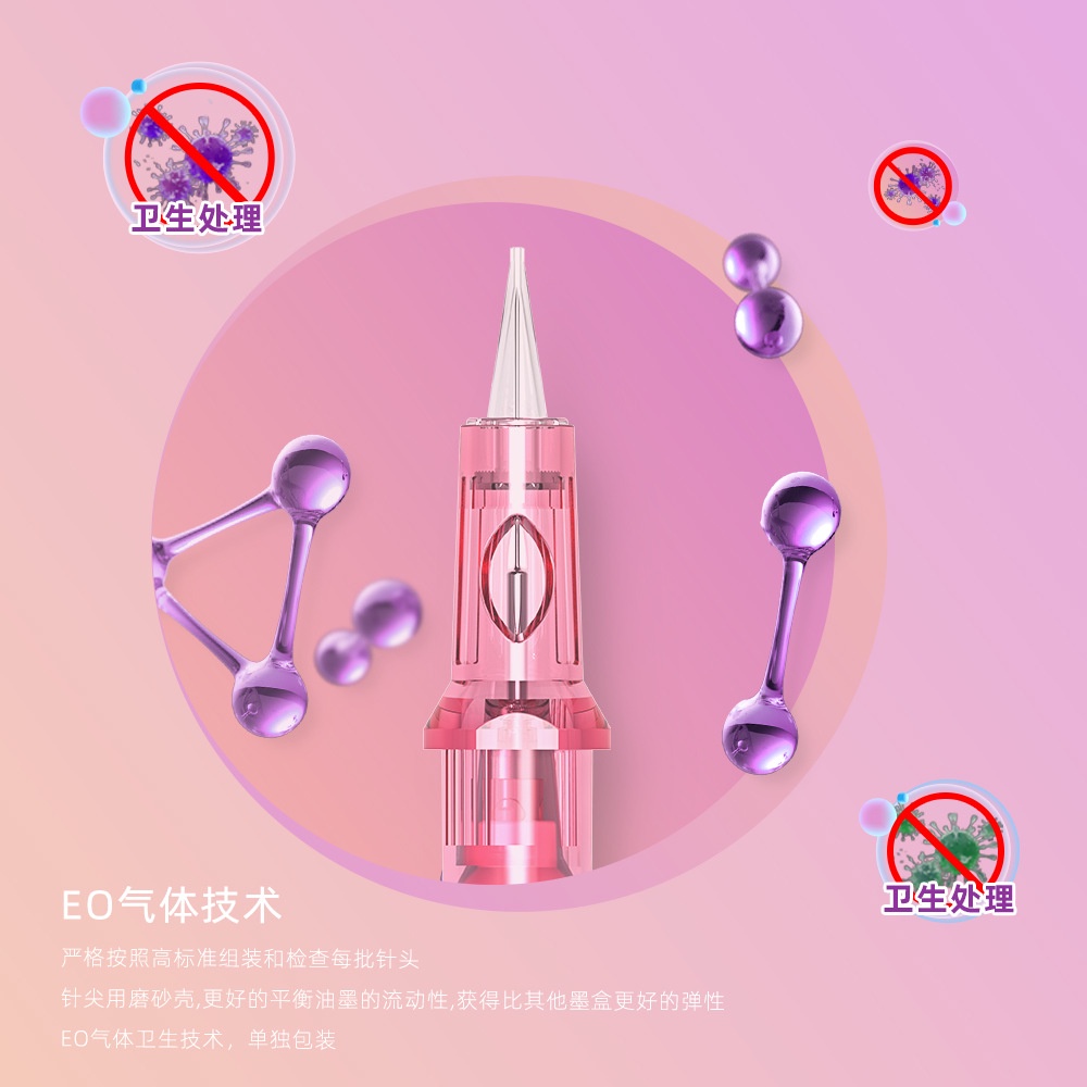 Máy Xăm Chân Mày Một Kim Màu Hồng