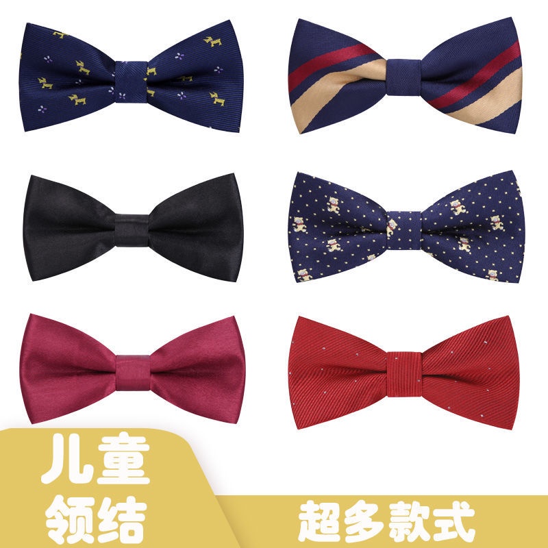 Nơ Cài Áo Hai Lớp Cỡ Nhỏ Phong Cách Anh Quốc Dành Cho Trẻ Mẫu Giáo