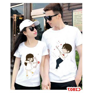áo đôi cute bắn phá trái tim anh