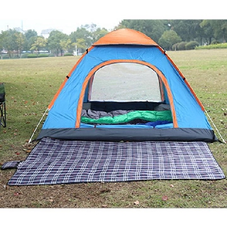 Thảm dã ngoại du lịch đi biển, bạt trải picnic cắm trại đi phượt kết hợp tập yoga gấp gọn sọc kẻ caro 1238