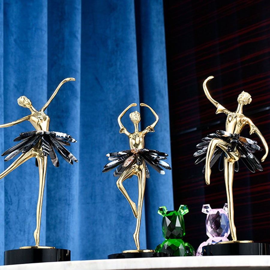 Vũ công balee decor cao cấp, tượng trang trí