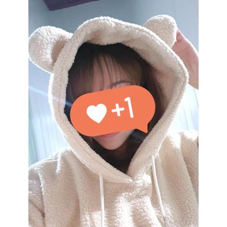 Áo hoodie tai gấu ( có ảnh thật )