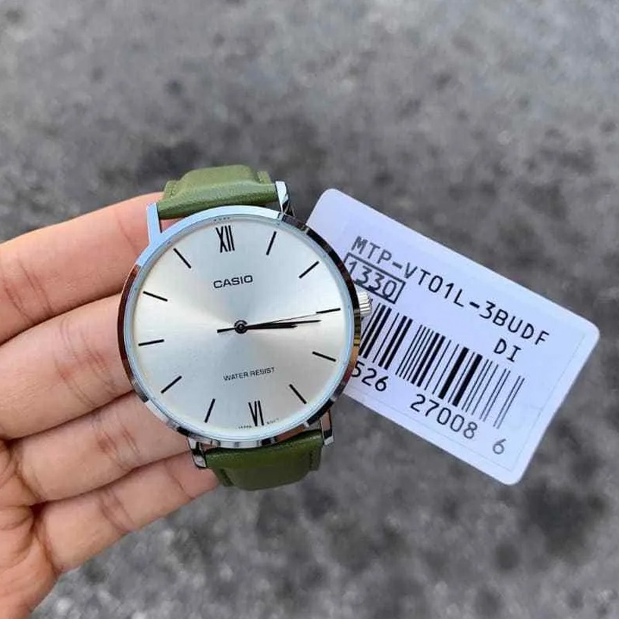 Đồng hồ nam dây da Casio Anh Khuê MTP-VT01