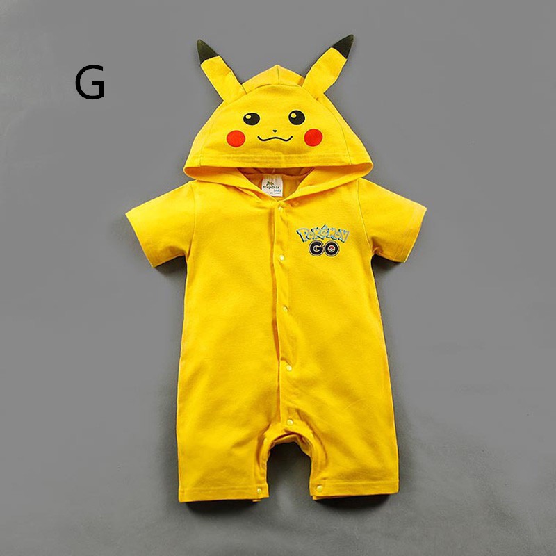 Áo liền quần hoodie in hình hoạt hình cho bé trai