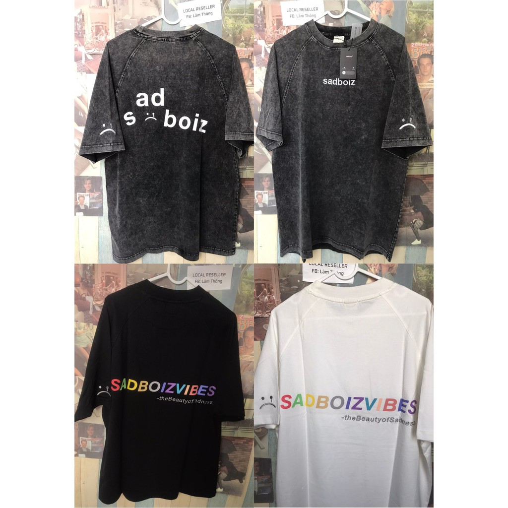 ÁO THUN SADBOIZ DUSTY XÁM Tee Wash [Đang có chương trình tặng kèm túi tote/bag cho SP trên, số lượng giới hạn] tee SBC