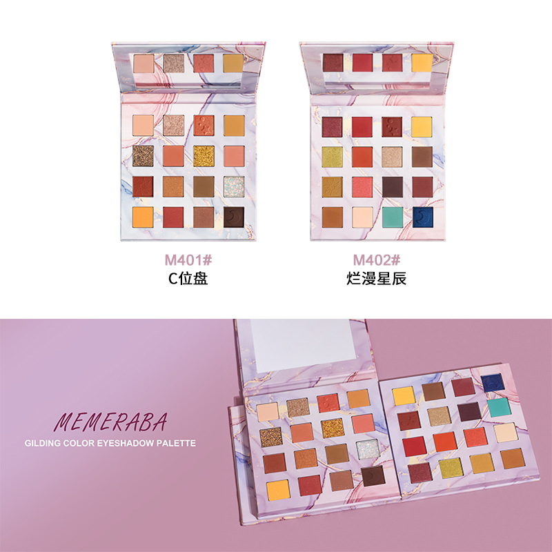 Bảng Phấn Mắt 16 Ô Eye Shadow Lemon Tea Có Ánh Nhũ Lấp Lánh