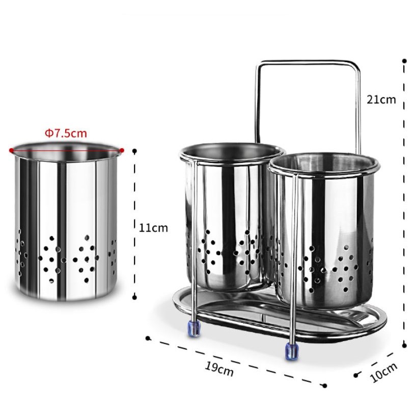 ống đũa Inox 304 dán tường đa năng tiện dụng, inox dán tường chuẩn