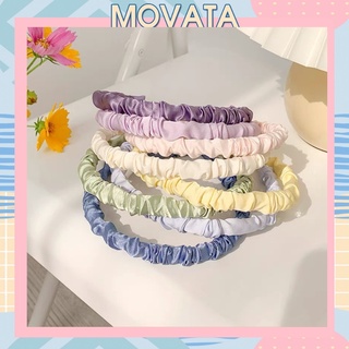 Băng đô Movata nữ rửa mặt tiểu thư vải nhún đáng yêu hàn quốc rẻ đẹp BD30