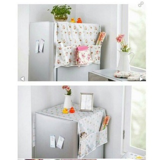 Tấm phủ tủ lạnh có ô để đồ