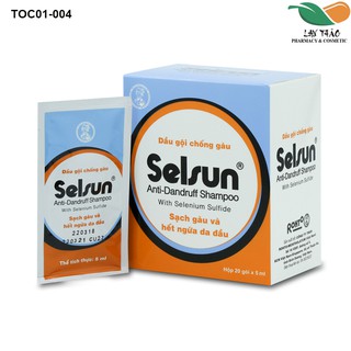 [lẻ 1 gói] Dầu gội SELSUN gói chính hãng giúp lội bỏ gàu hiệu quả