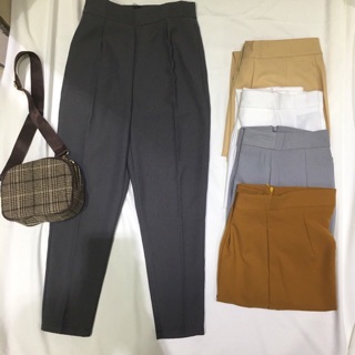 QUẦN BAGGY LƯNG CAO KHOÁ KÉO SƯỜN