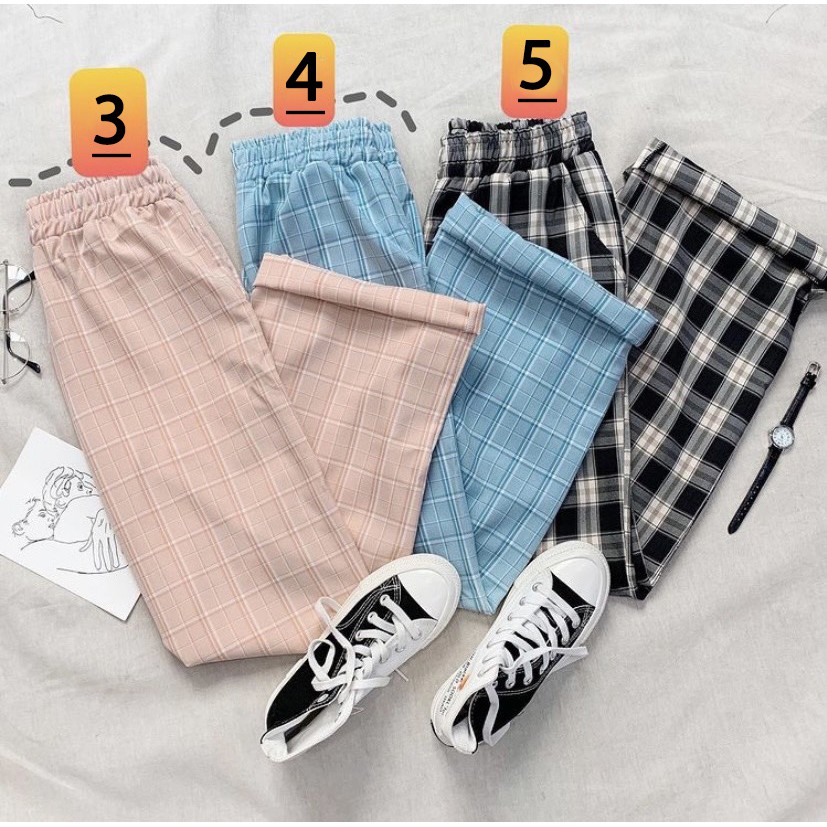 PLAID PANTS - Quần caro nhí form suông Ulzzang UNISEX