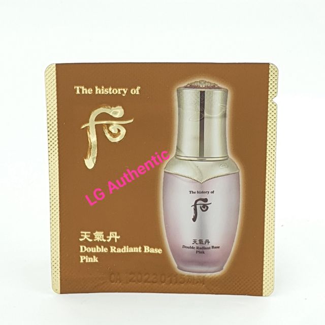 Kem lót tái sinh cao cấp mẫu mới nhất của Whoo Double Radiant Base Pink 1ml | BigBuy360 - bigbuy360.vn