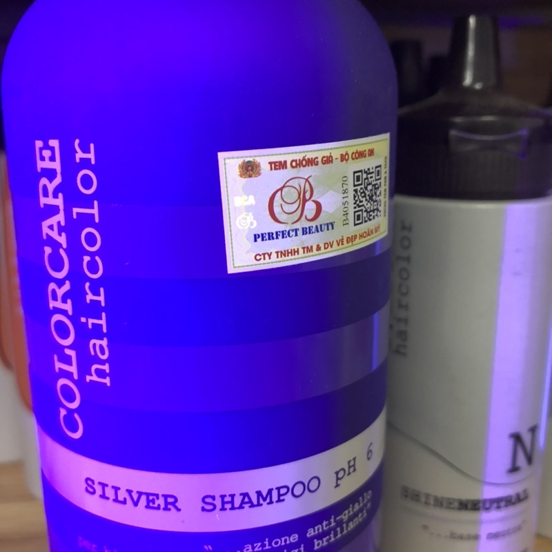 [Chính hãng] [Giá sỉ] Dầu gội khử vàng Elgon Silver shampoo cho tóc bạch kim Ý