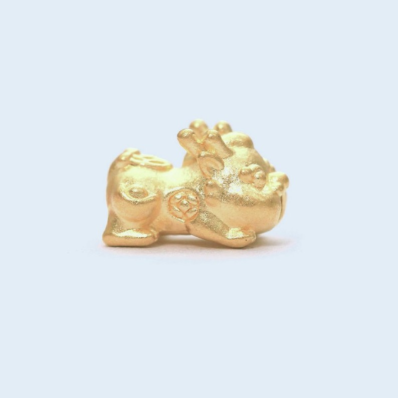 Charm Vàng 24K Tỳ hưu baby - Tết dây handmade miễn phí - Ancarat