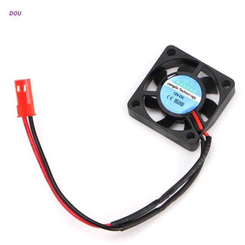 DOU DC 5V/12V 30*30*7mm Small 2Pin Brushless 2-Wire 3007S Axial Cooler Cooling Fan