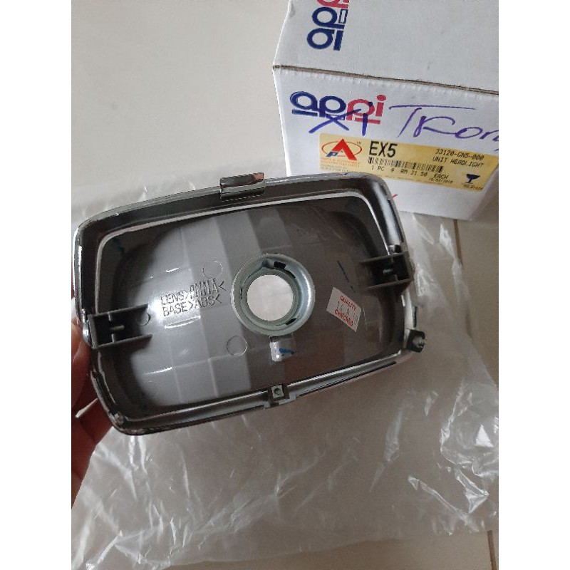 Pha chóa đèn appi ex5 lắp xe dream hàng chính hãng Malaysia vành kim loại