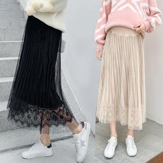 Đầm Bầu Dáng Dài Rộng Xếp Ly Thời Trang