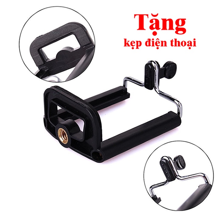 Giá đỡ điện thoại 3 chân Tripod 3110 - Tặng kẹp điện thoại và túi đựng - chụp hình, quay phim, chống rung Educase86