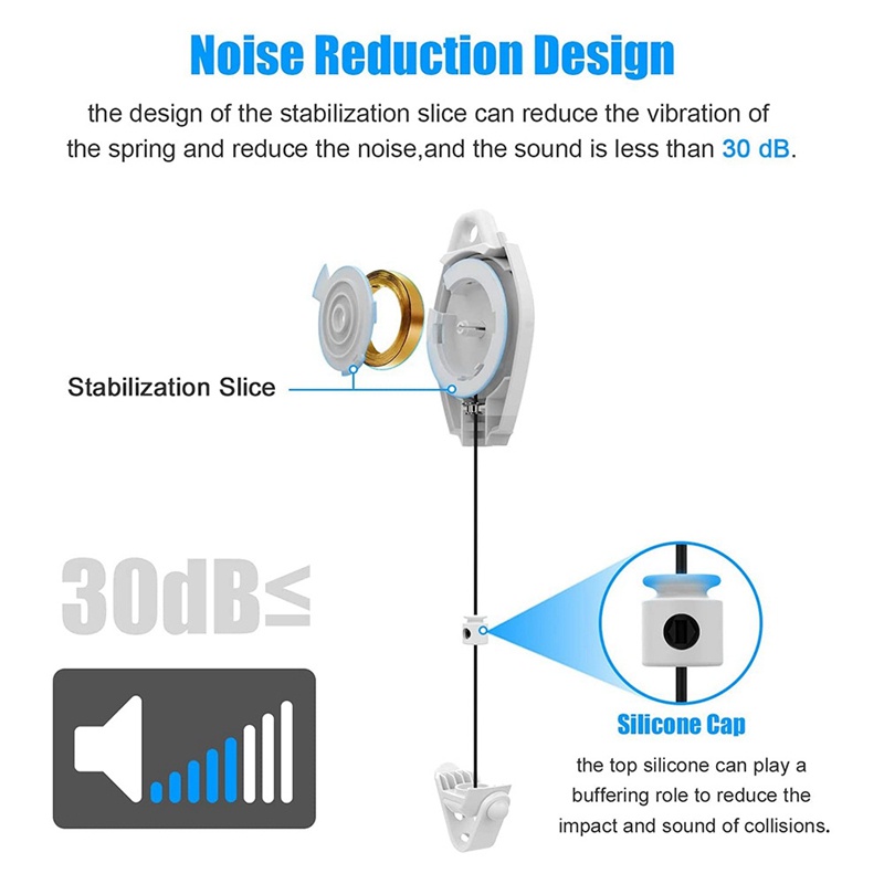 Set 6 Ròng Rọc Sắp Xếp Dây Cáp Gắn Trần Nhà Cho Oculus Quest 2 / Rift / Van / HTC / Vive / Reverb G2 / PSVR