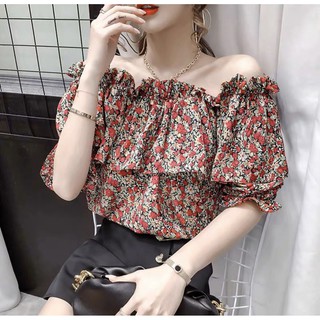 ÁO HOA NHÍ TAY BỒNG BẸT VAI XINH XẮN