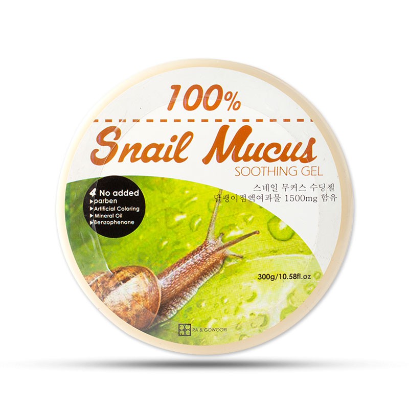 Gel Dưỡng, Tái Tạo Da Ốc Sên Ra&Gowoori 100% Snail Mucus Soothing Gel Hàn Quốc 300g