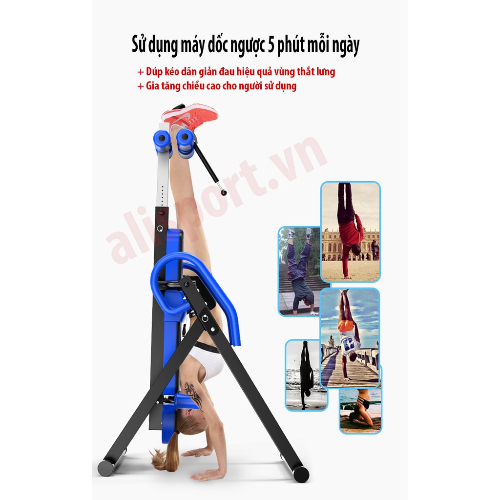Ghế tập dốc ngược, hỗ trợ giảm đau thắt lưng